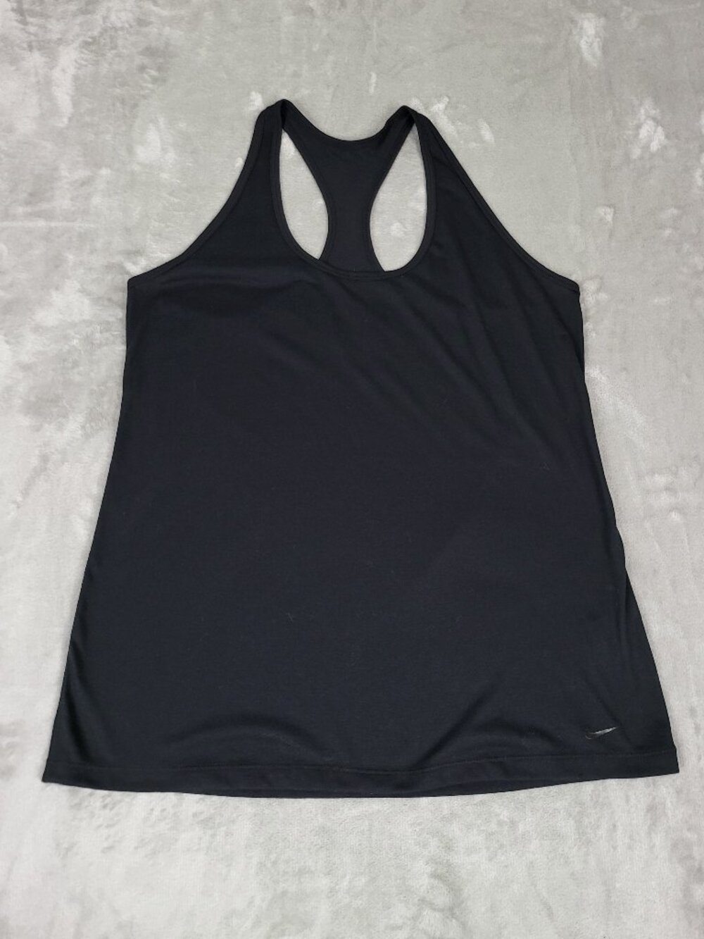 Nike Dri-FIT Black Racerback Workout Tank Top Size L Loose Fit Athletic Yoga